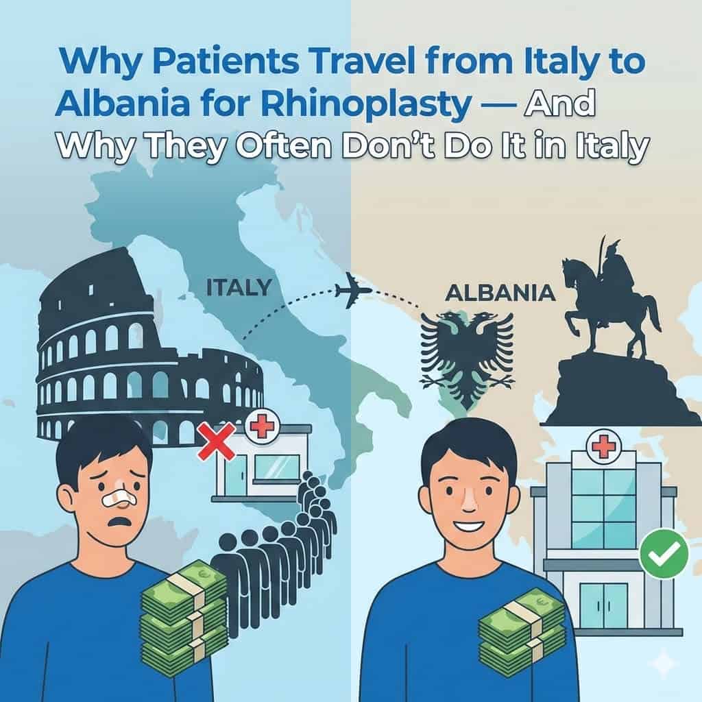 Why Patients Travel from Italy to Albania for Rhinoplasty